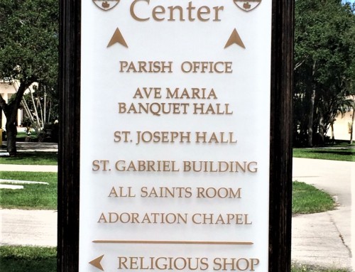 Directional Signage — St Paul of the Cross Church